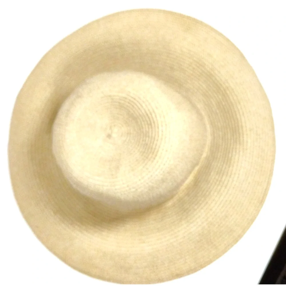 Talbots Wide Brim Straw Hat Womens 22